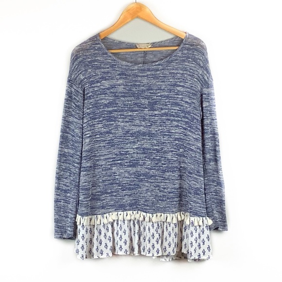 Altar'd State Heather Tassel Hem Sweater Size Small - Picture 1 of 5